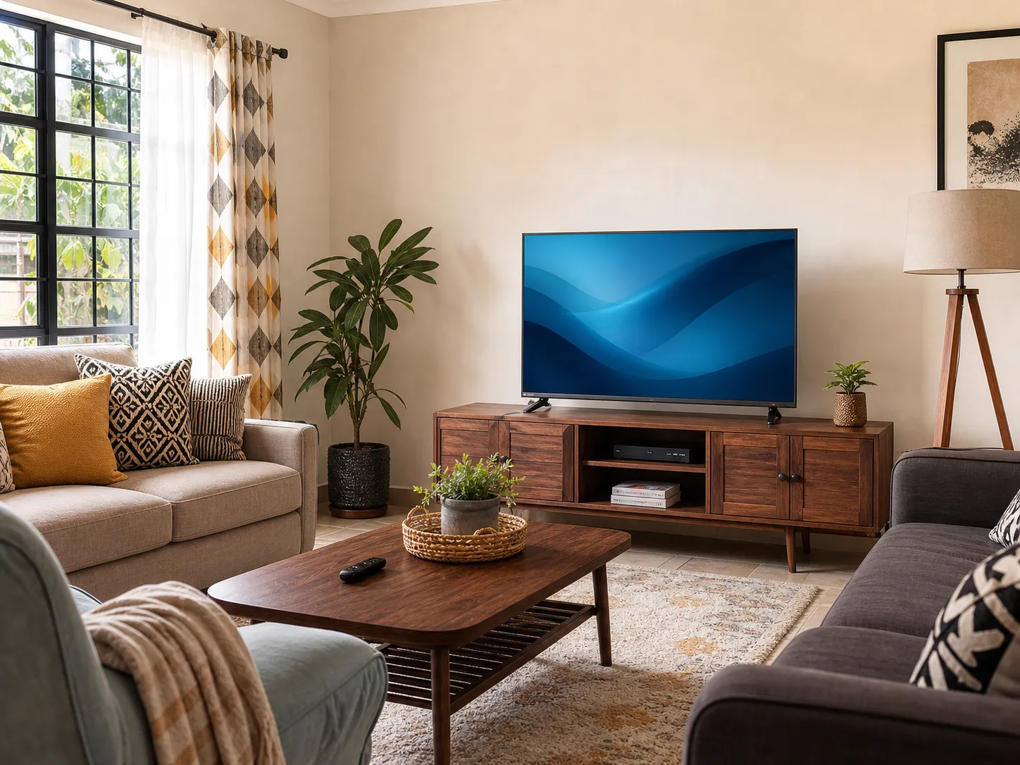 Everyday family living room room example