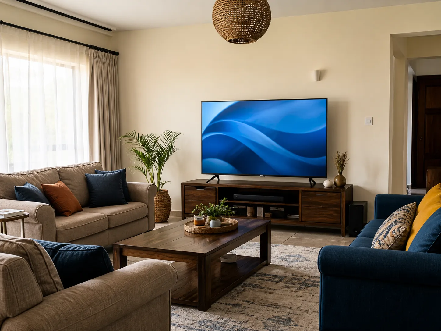 Football · movies · family nights room example