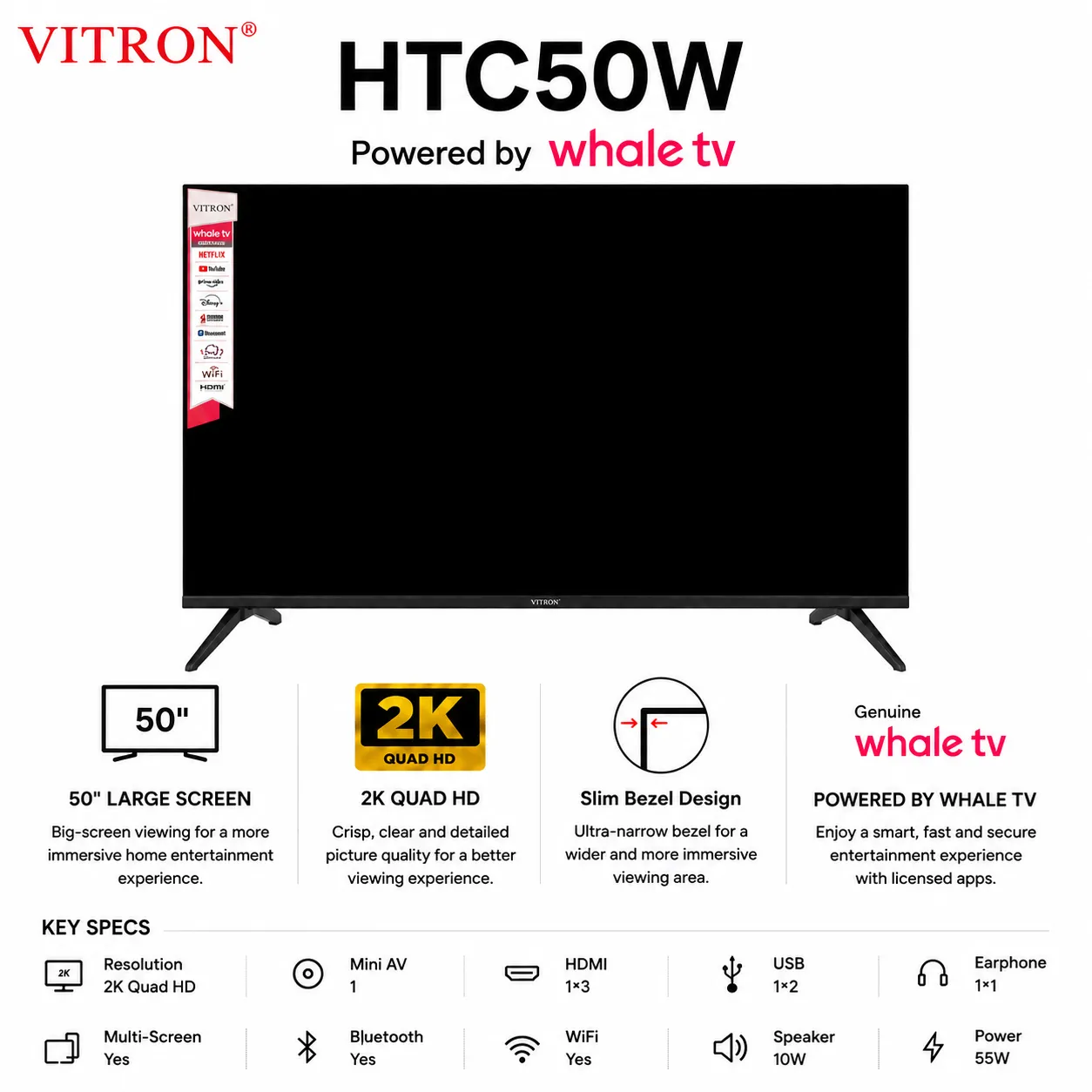 HTC50W VITRON Smart TV