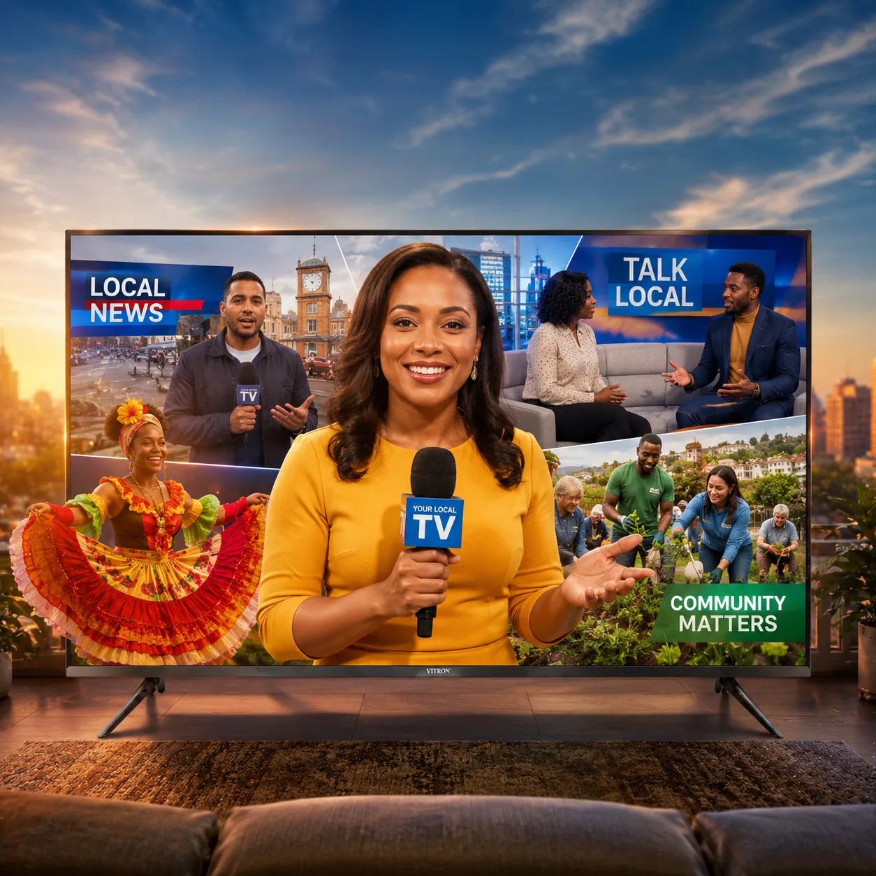 Local TV entertainment on VITRON Smart TV