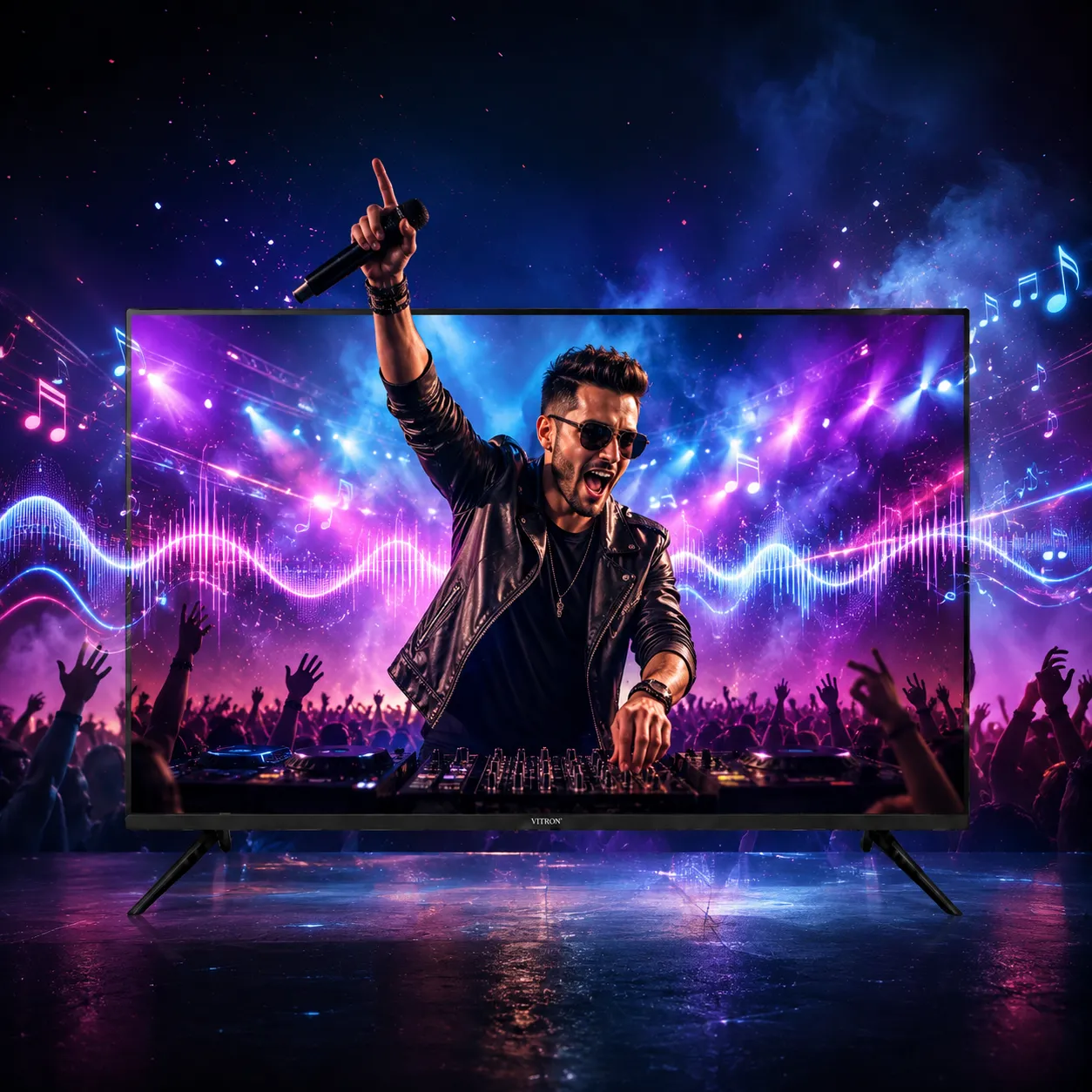 Music entertainment on VITRON Smart TV